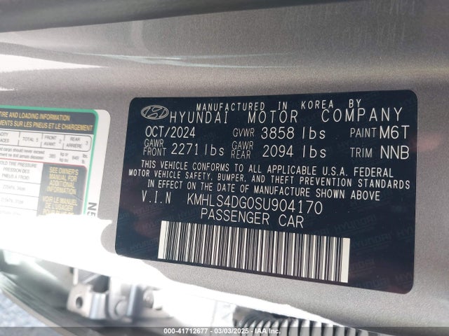 Hyundai Elantra Sel Convenience 2025 KMHLS4DG0SU904170 Image 9