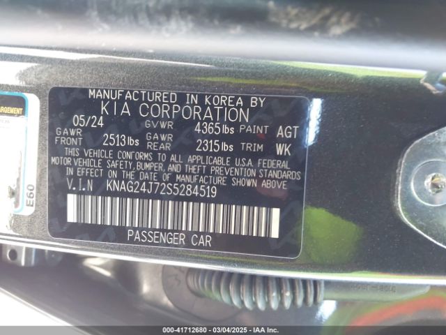KNAG24J72S5284519 KIA K5 LXS