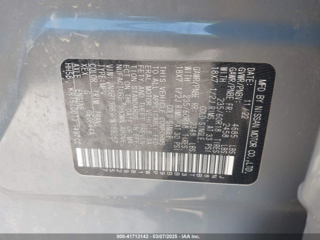 2023 NISSAN ROGUE JN8BT3BB9PW189257 Photo 8