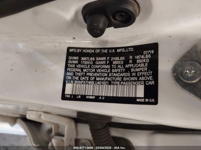 SHHFK7H65LU401621 Honda CIVIC EX