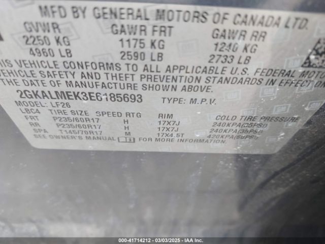2GKALMEK3E6185693 GMC Terrain Sle-1