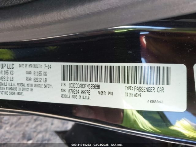 2015 CHRYSLER 200 1C3CCCAB3FN535698 Photo 8