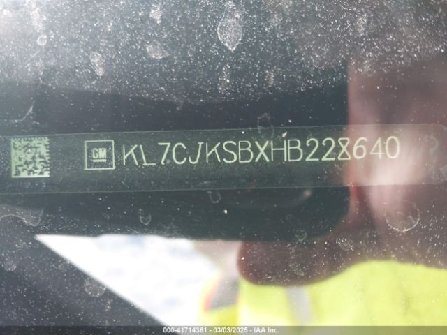 KL7CJKSBXHB228640 Chevrolet TRAX LS