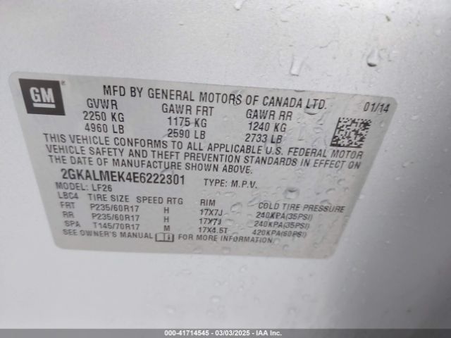 2GKALMEK4E6222301 GMC Terrain Sle-1