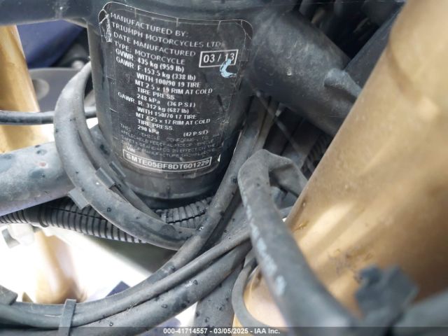 2013 TRIUMPH MOTORCYCLE TIGER SMTE05BF8DT601229 Photo 9