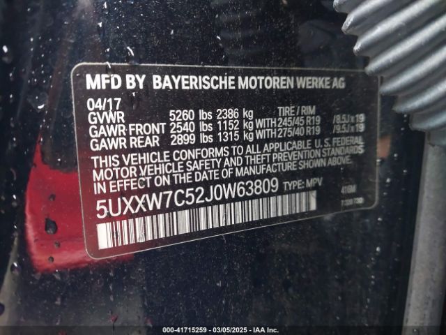 2018 BMW X4 5UXXW7C52J0W63809 Photo 8