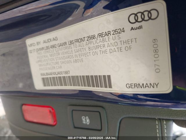 WAUB4AF4XJA001887 Audi S4 3.0t Premium Plus