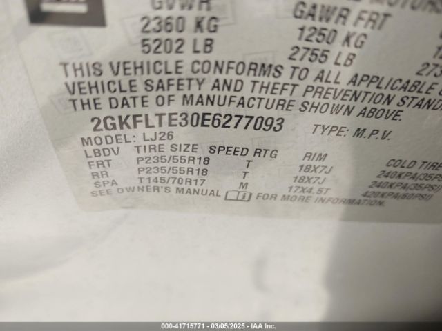 2GKFLTE30E6277093 GMC Terrain Slt-2
