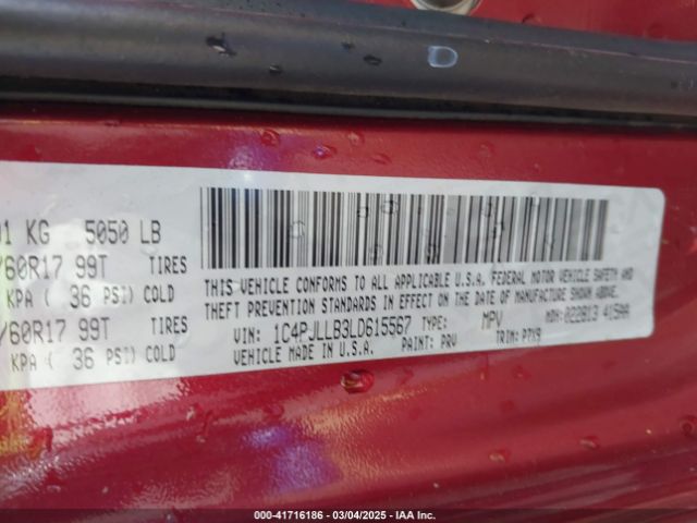 1C4PJLLB3LD615567 Jeep Cherokee Latitude Plus Fwd