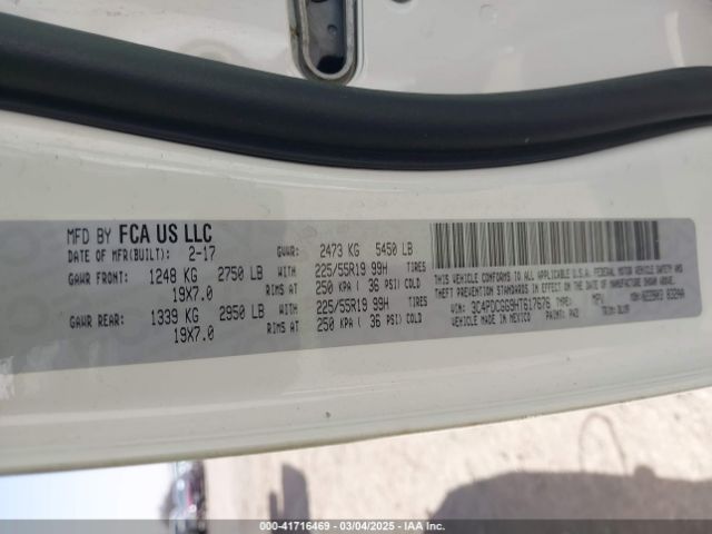 2017 DODGE JOURNEY 3C4PDCGG9HT617676 Photo 8