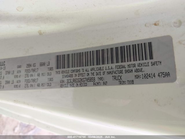 2019 RAM 1500 CLASSIC 3C6JR6DG2KG705859 Photo 8