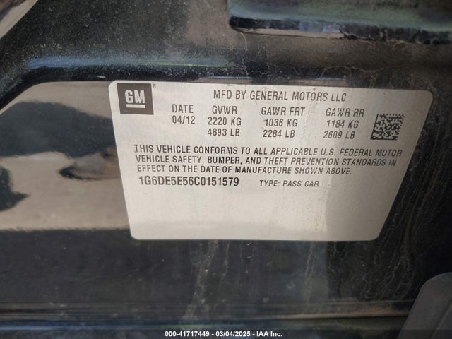 2012 CADILLAC CTS 1G6DE5E56C0151579 Photo 8