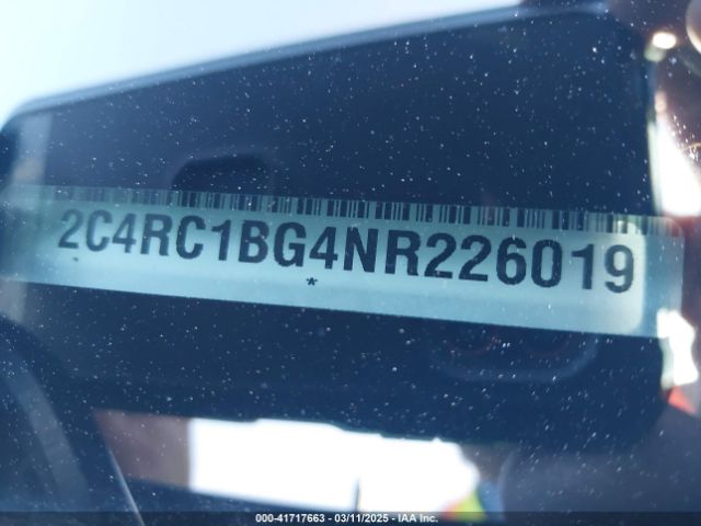 2C4RC1BG4NR226019 Chrysler 2022