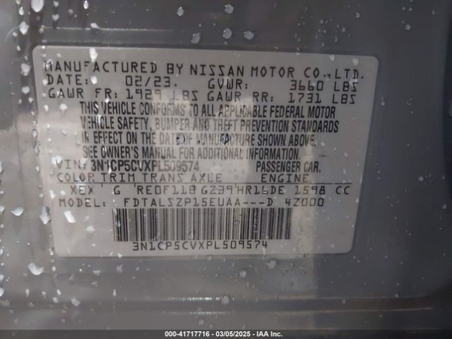 2023 NISSAN KICKS 3N1CP5CVXPL509574 Photo 8