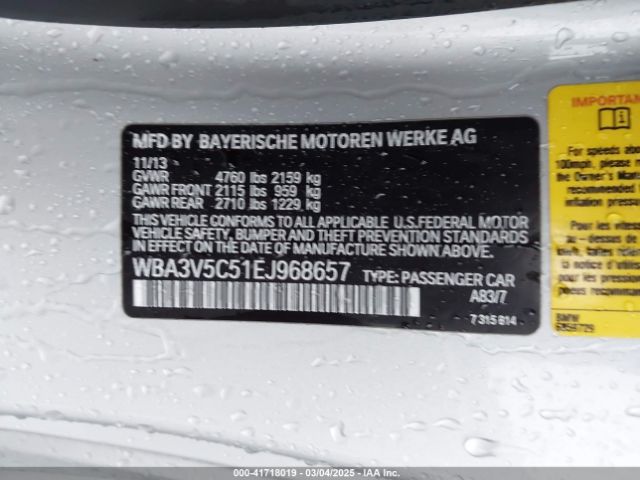 WBA3V5C51EJ968657 BMW 428i