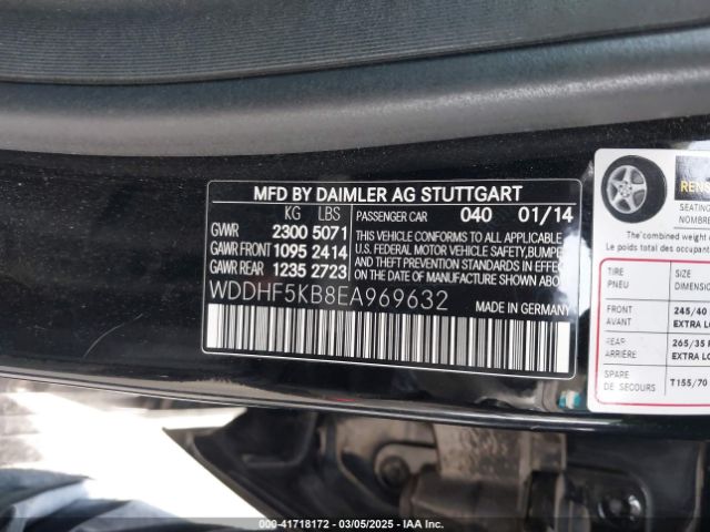 WDDHF5KB8EA969632 Mercedes-Benz E 350