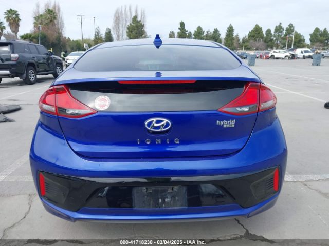 KMHC65LC1KU178876 Hyundai Ioniq Hybrid Blue