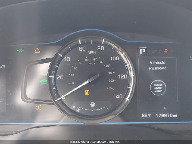 KMHC65LC1KU178876 Hyundai Ioniq Hybrid Blue