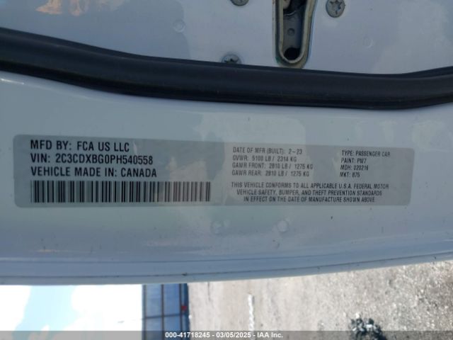 2C3CDXBG0PH540558 Dodge Charger Sxt