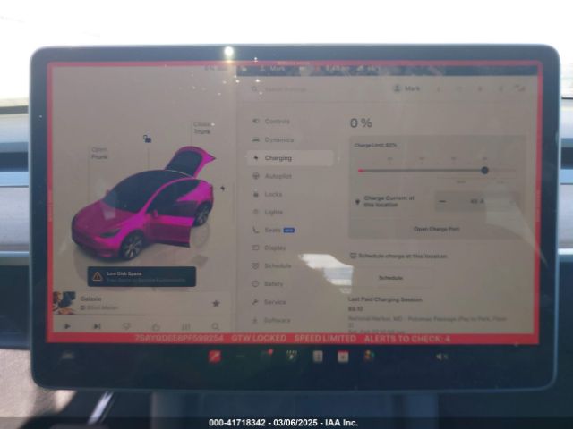 7SAYGDEE8PF599254 Tesla Model Y Awd/long Range Dual Motor All-wheel Drive