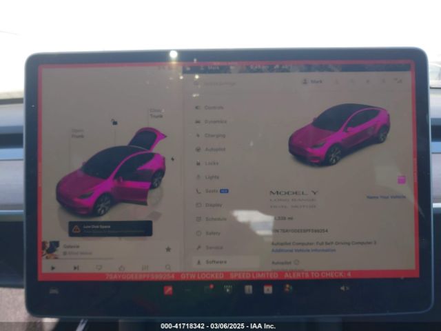 7SAYGDEE8PF599254 Tesla Model Y Awd/long Range Dual Motor All-wheel Drive