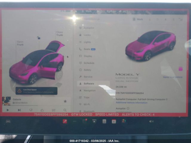 7SAYGDEE8PF599254 Tesla Model Y Awd/long Range Dual Motor All-wheel Drive
