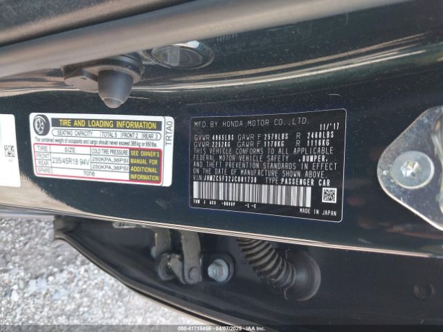 JHMZC5F32JC001730 Honda Clarity Plug-in Hybrid Touring
