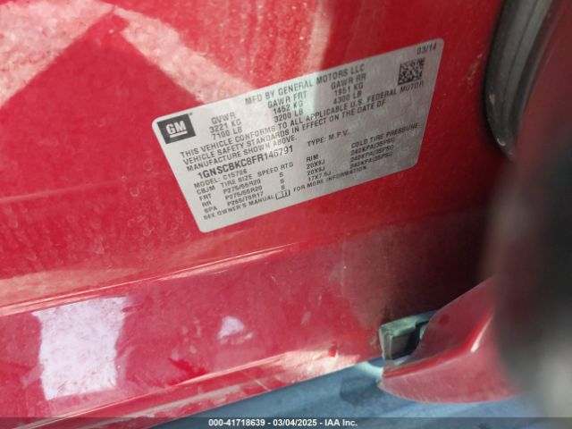 1GNSCBKC8FR146791 Chevrolet Tahoe Lt
