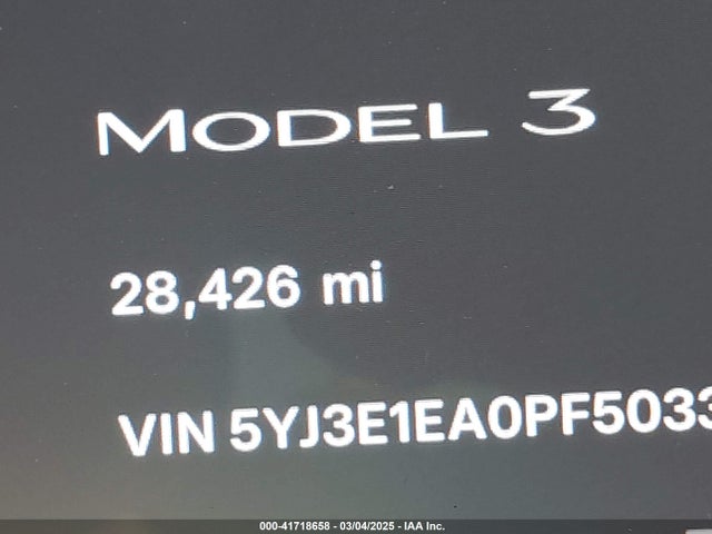 Tesla Model 3 Rear-wheel Drive 2023 5YJ3E1EA0PF503352 Image 15