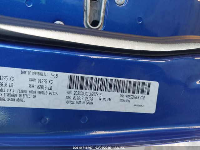 2C3CDXJG1JH207813 Dodge Charger Gt Awd
