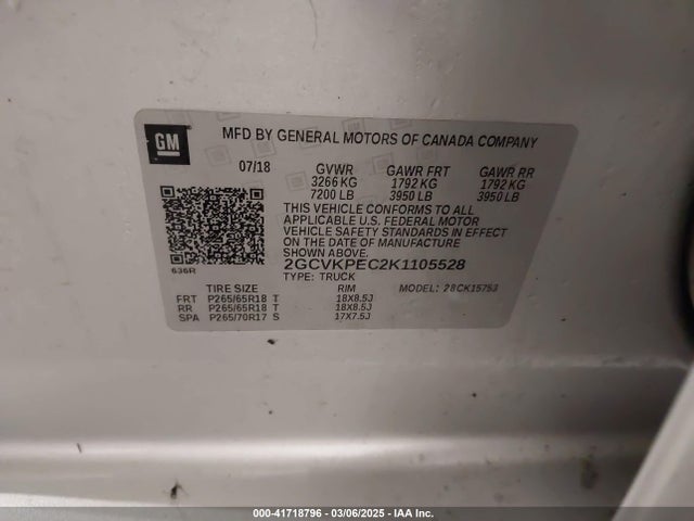 Chevrolet Silverado 1500 Ld Lt 2019 2GCVKPEC2K1105528 Image 9