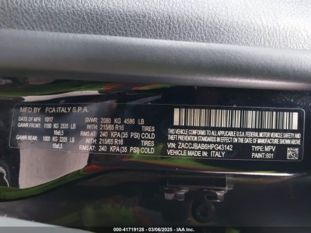 ZACCJBAB6HPG43142 Jeep Renegade Sport 4x4