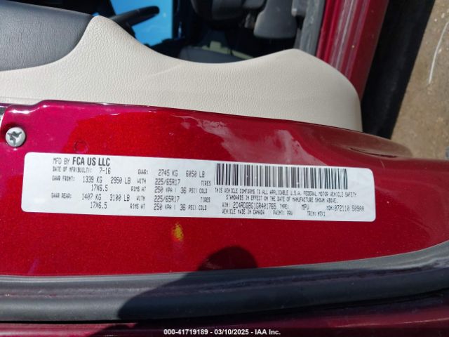 2C4RDGBG1GR401765 Dodge Grand Caravan Se Plus