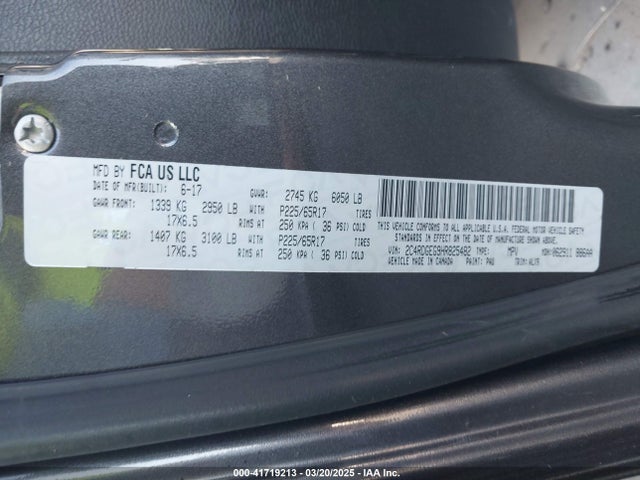 2C4RDGEG9HR825482 Dodge Grand Caravan Gt