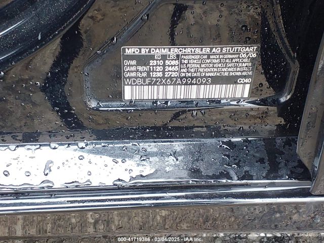 2007 MERCEDES-BENZ E 550 WDBUF72X67A994093 Photo 8