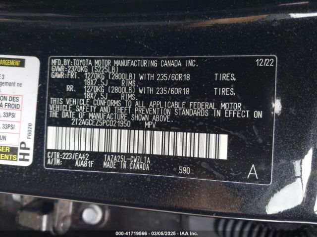 2T2AGCEZ5PC021950 Lexus NX 350