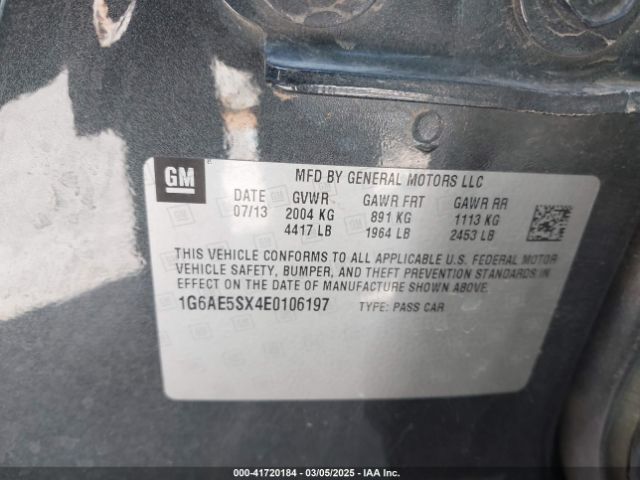 1G6AE5SX4E0106197 Cadillac Ats Premium