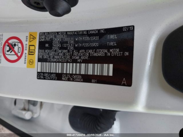 2T2BGMCA1KC037143 Lexus RX 450H