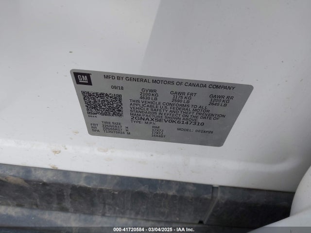 Chevrolet EQUINOX LS 2019 2GNAXSEV0K6147310 Image 9