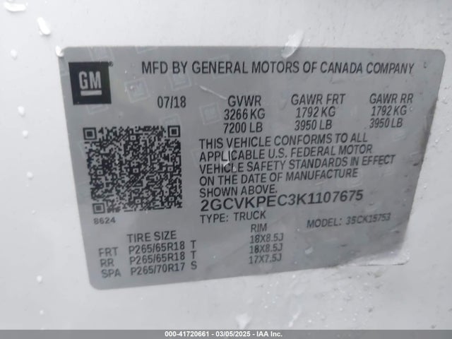 Chevrolet Silverado 1500 Ld Lt 2019 2GCVKPEC3K1107675 Image 9