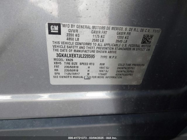 3GKALXEX7JL228595 GMC Terrain Denali
