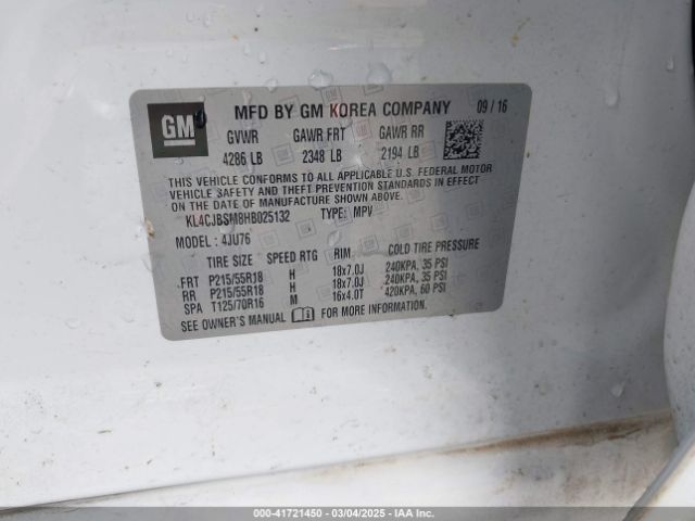 KL4CJBSM8HB025132 Buick Encore Preferred Ii