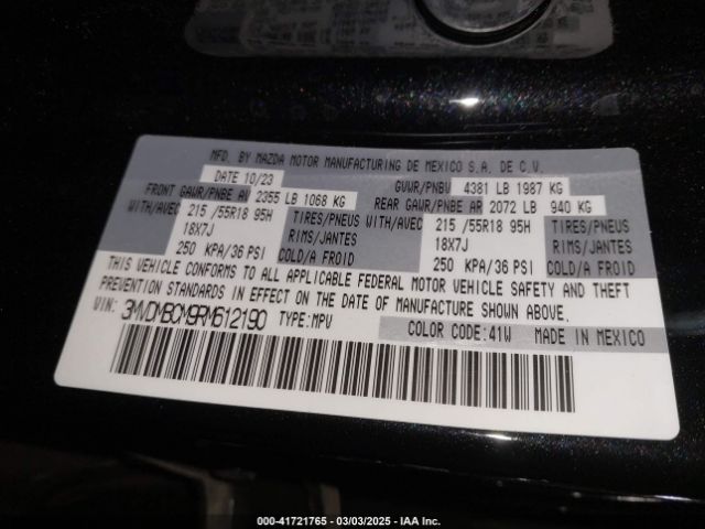 3MVDMBCM9RM612190 Mazda Cx-30 2.5 S Preferred Package