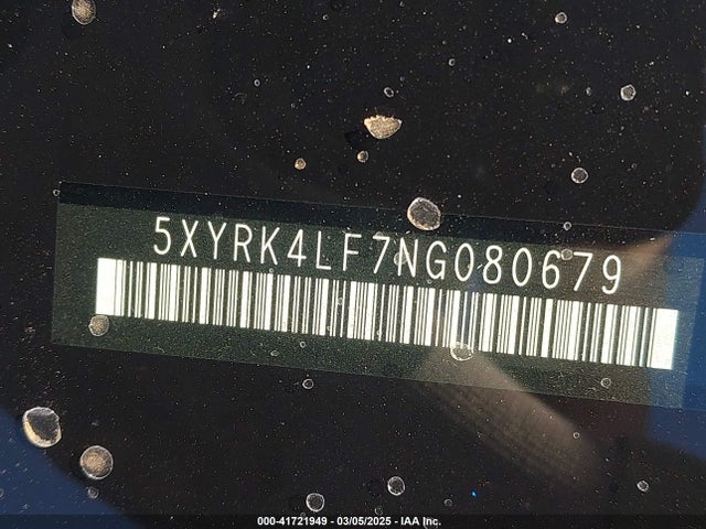 5XYRK4LF7NG080679 KIA SORENTO SX