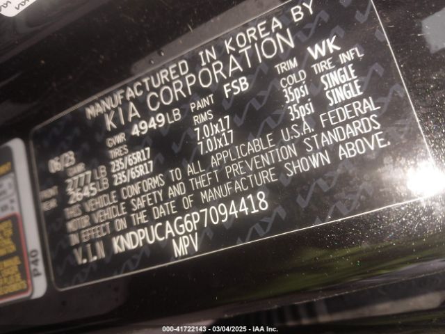 KNDPUCAG6P7094418 KIA Sportage Hybrid Lx