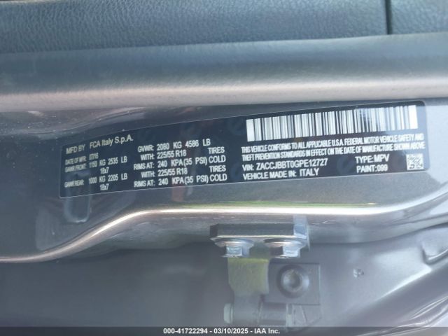 ZACCJBBT0GPE12727 Jeep Renegade Justice