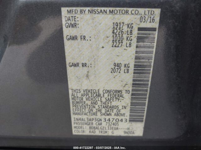 1N4AL3AP3GN347043 Nissan 2016