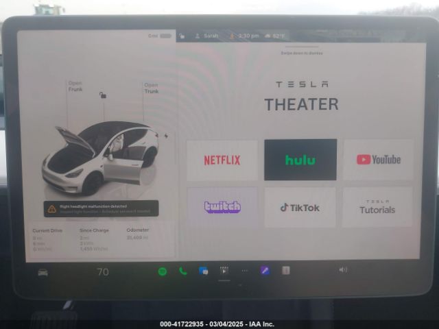 7SAYGDEE6PF808183 Tesla Model Y Awd/long Range Dual Motor All-wheel Drive