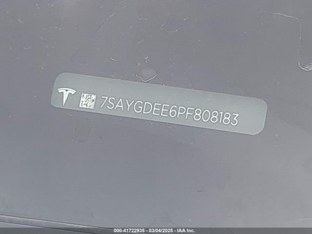 7SAYGDEE6PF808183 Tesla Model Y Awd/long Range Dual Motor All-wheel Drive