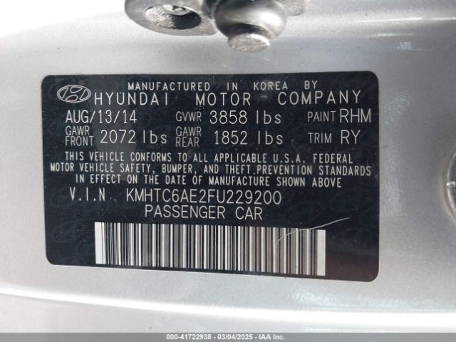 KMHTC6AE2FU229200 Hyundai Veloster Turbo